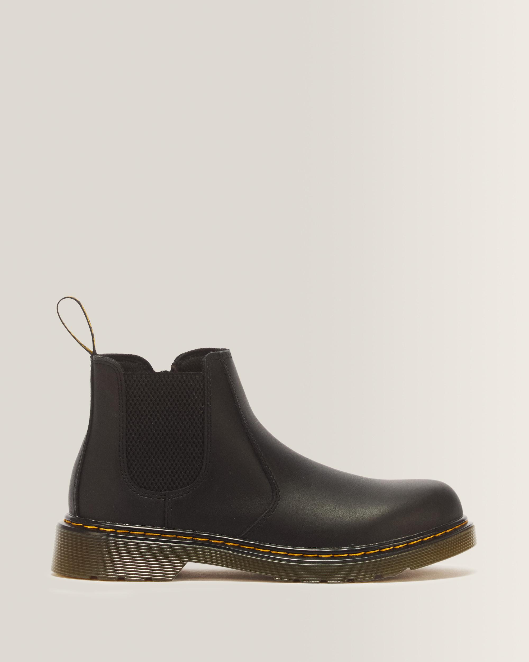 Dr. Martens Youth 2976 Softy T Leather Chelsea Boots Black