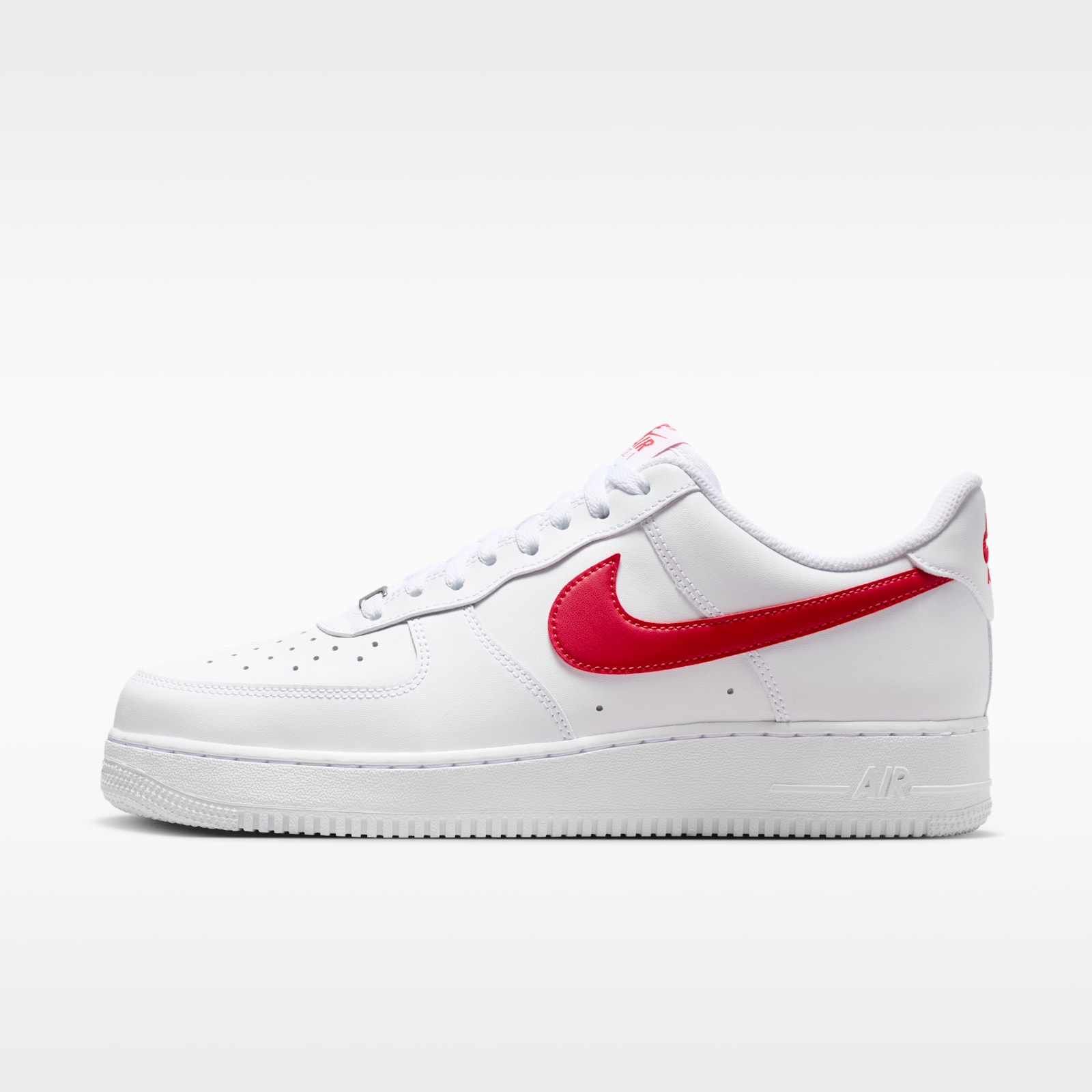 Nike Air Force 1 '07 Men's Shoes — White/University Red