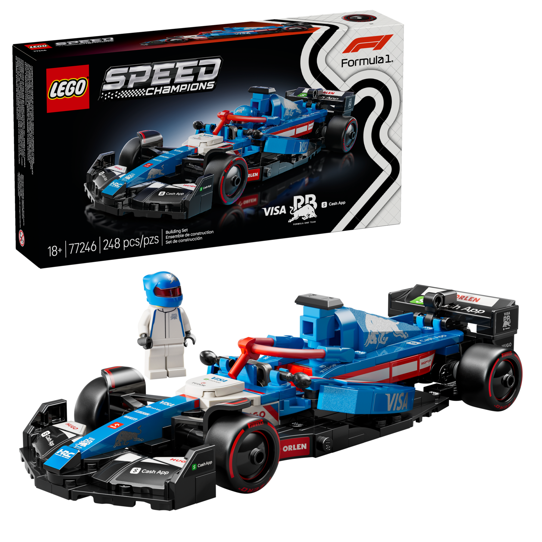 LEGO Visa Cash App RB VCARB 01 F1 Race Car 77246