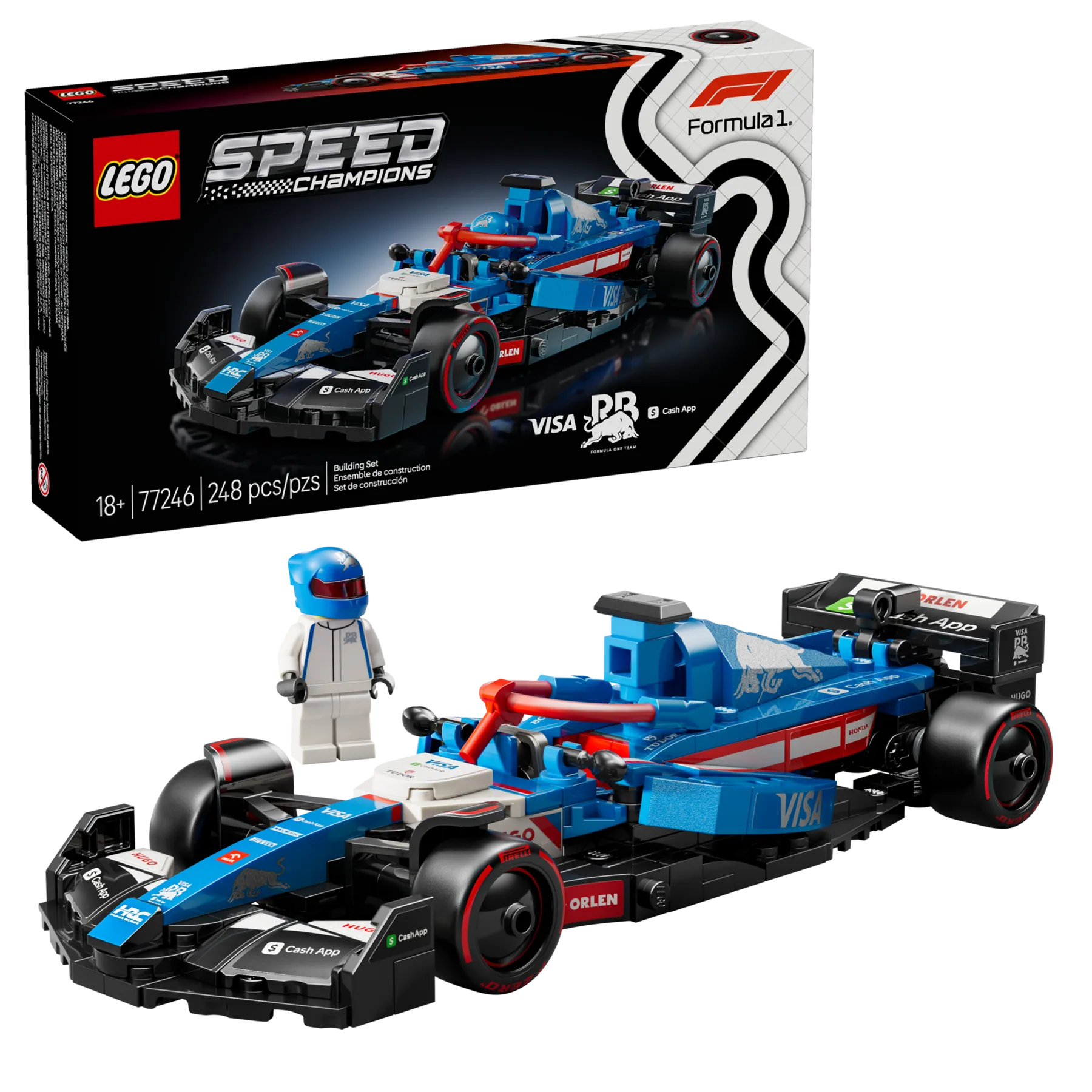 LEGO Visa Cash App RB VCARB 01 F1 Race Car 77246