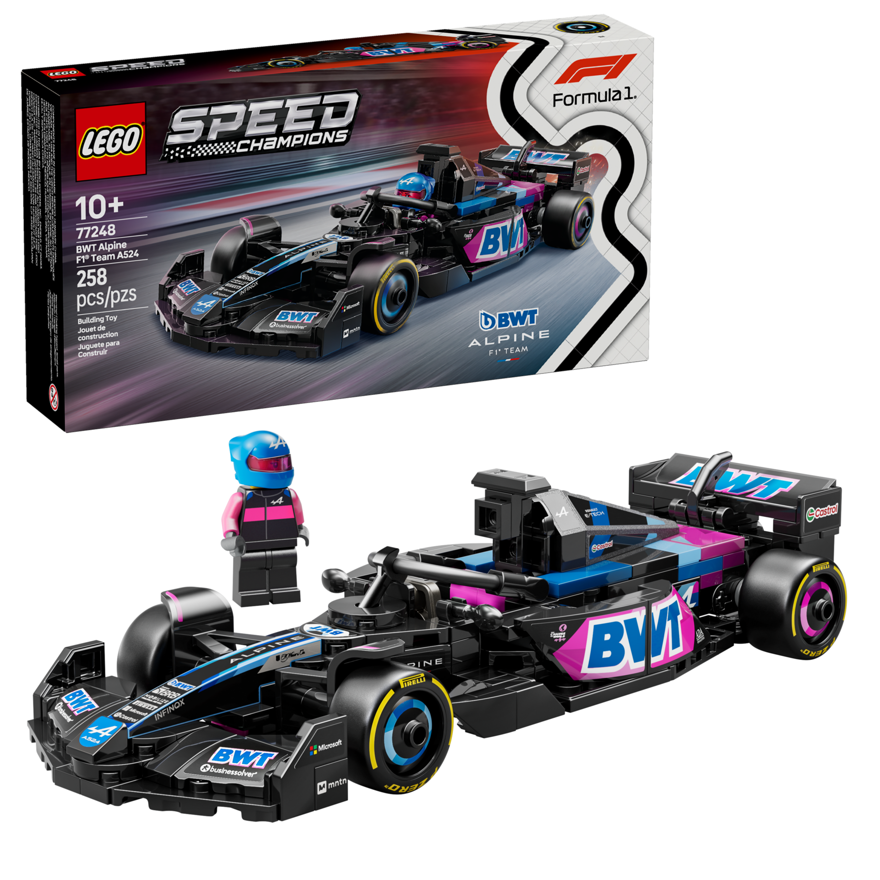 LEGO BWT Alpine F1 Team A524 Race Car 77248