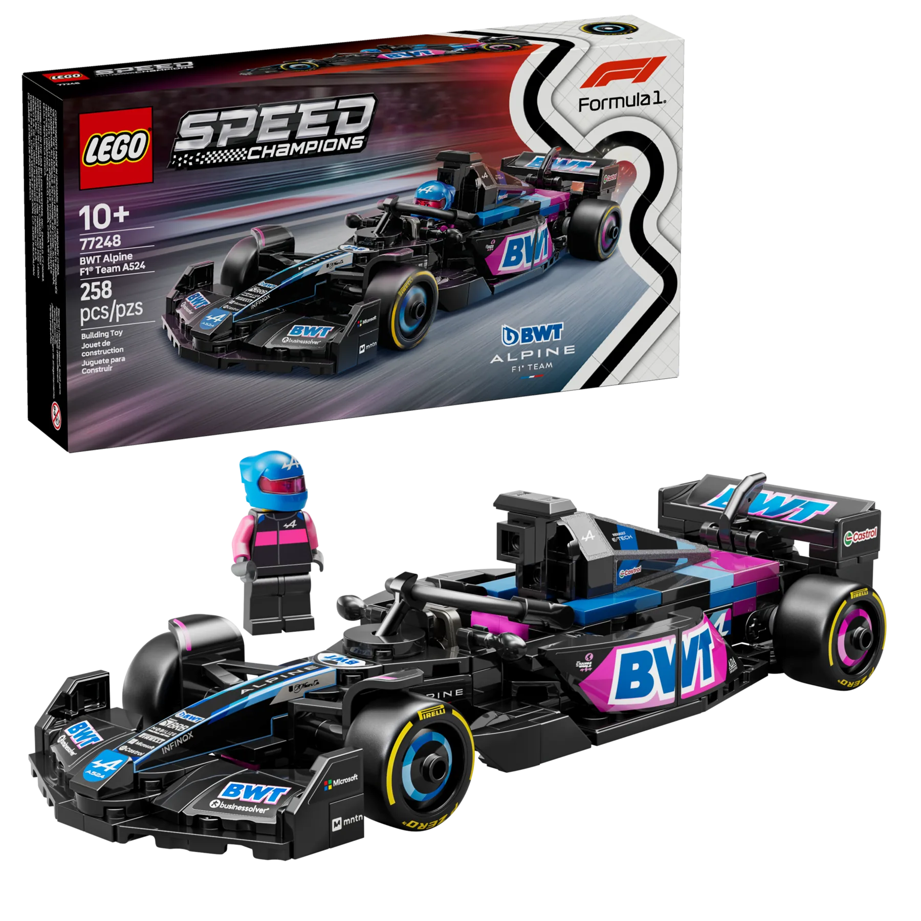 LEGO BWT Alpine F1 Team A524 Race Car 77248