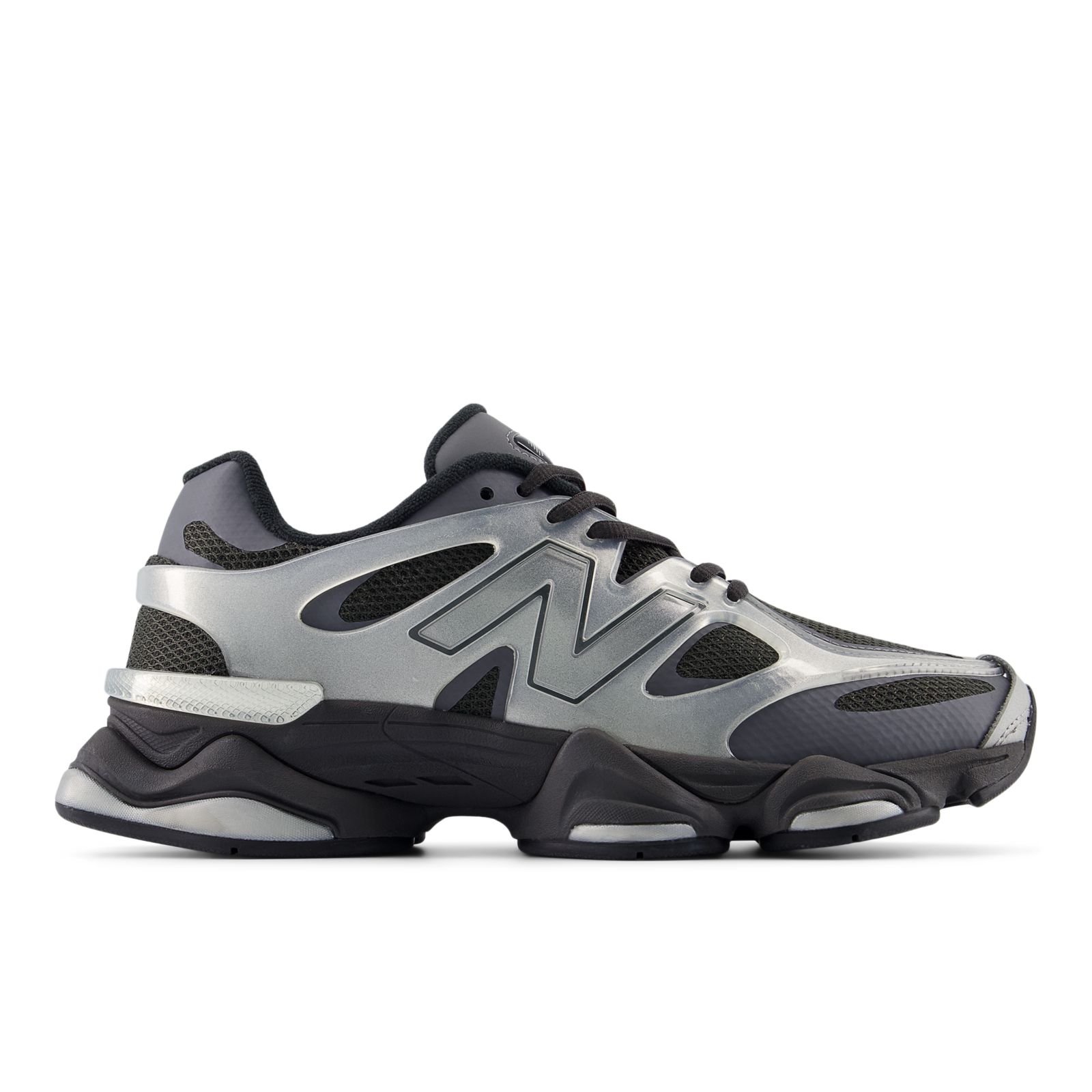 New Balance 9060 Silver Metallic/Black Cement