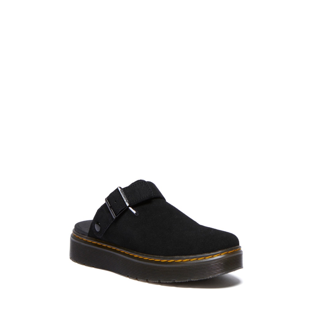 Dr. Martens Carlson Suede Slingback Mules Black