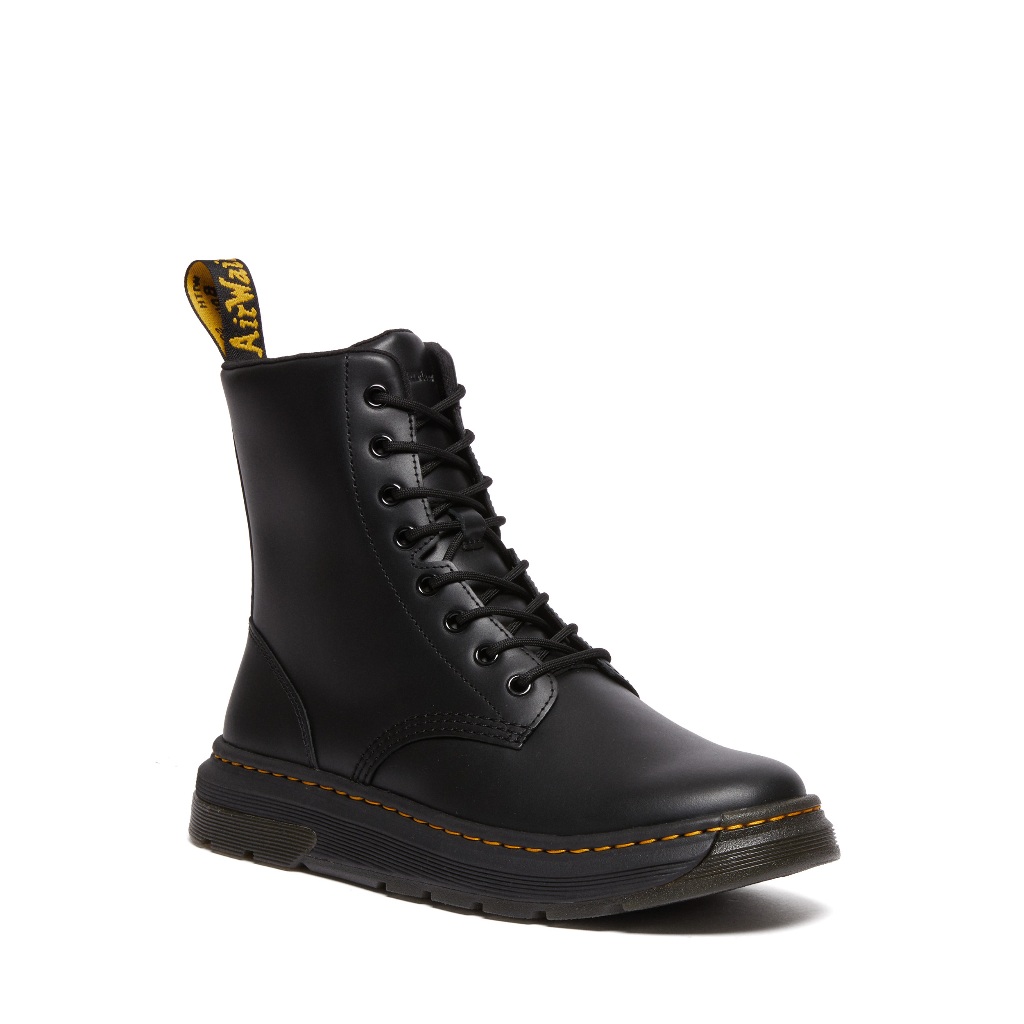 Dr. Martens Crewson Classic Pull Up Leather Boots Black